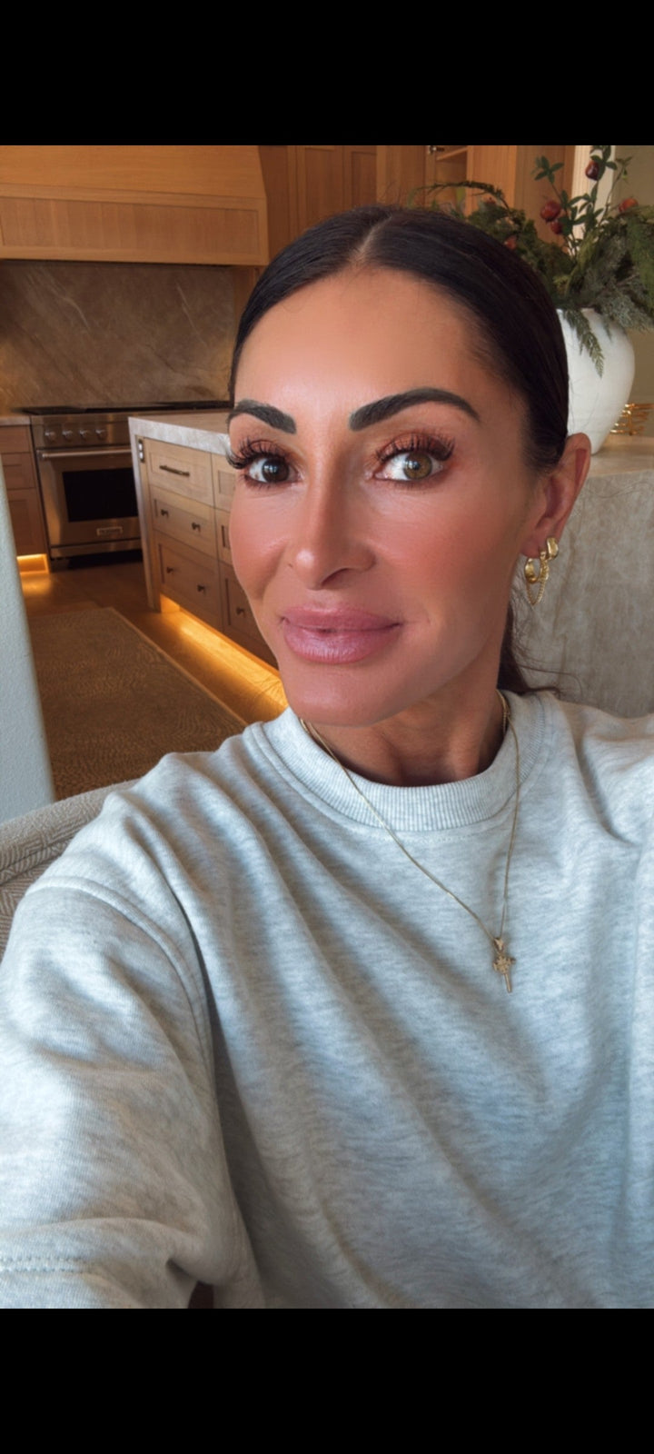 BB Raya Hoop With Chain Earrings