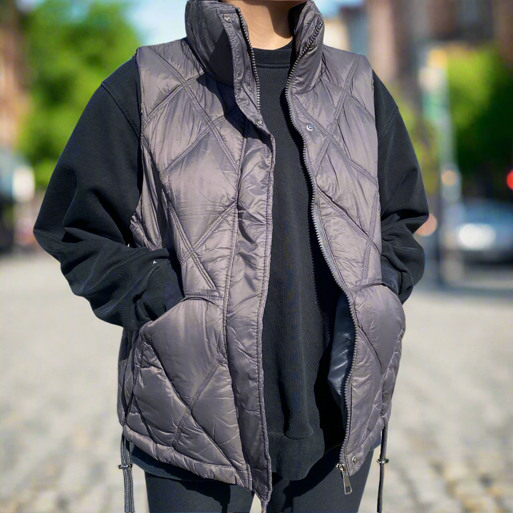 Zip-Up Puffer Vest