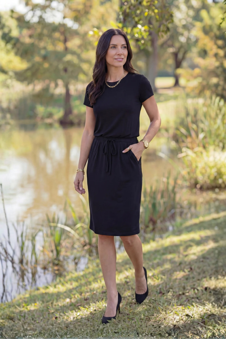 Brigitte Brianna Baseball Tee Dress - SexyModest Boutique