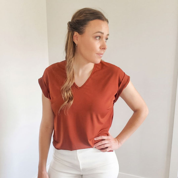 Brigitte Brianna Blouse Tee - SexyModest Boutique