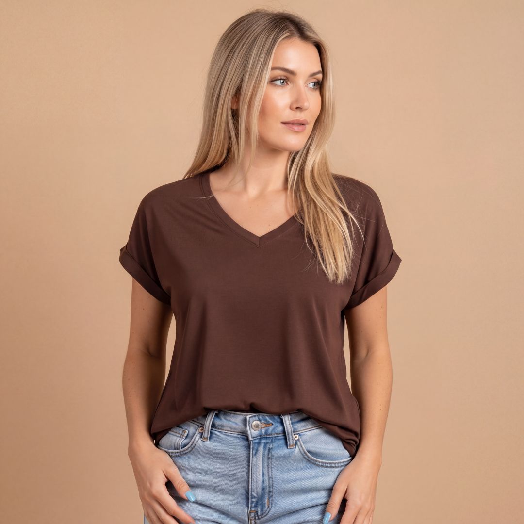 Brigitte Brianna Blouse Tee - SexyModest Boutique