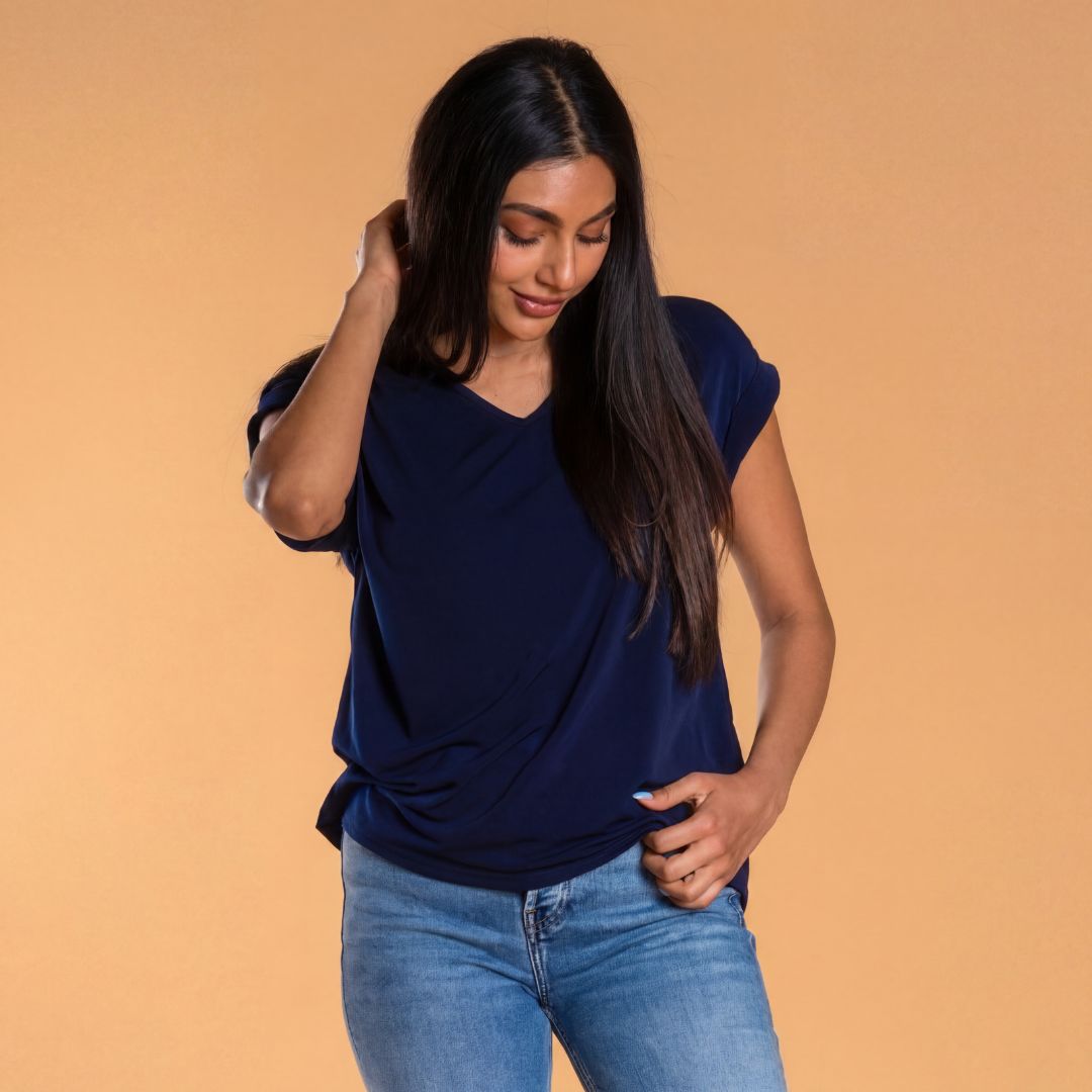 Brigitte Brianna Blouse Tee - SexyModest Boutique