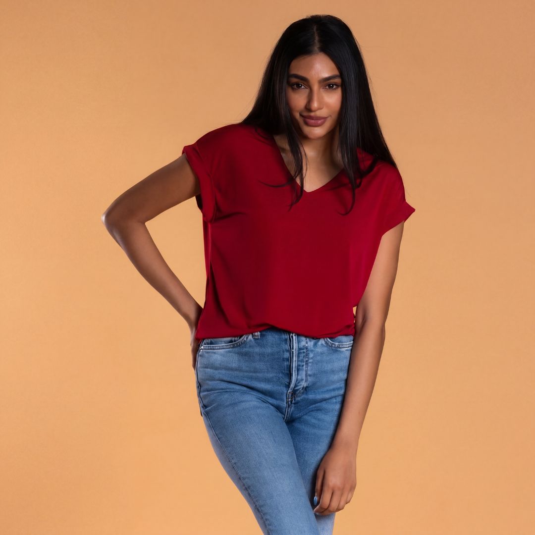 Brigitte Brianna Blouse Tee - SexyModest Boutique