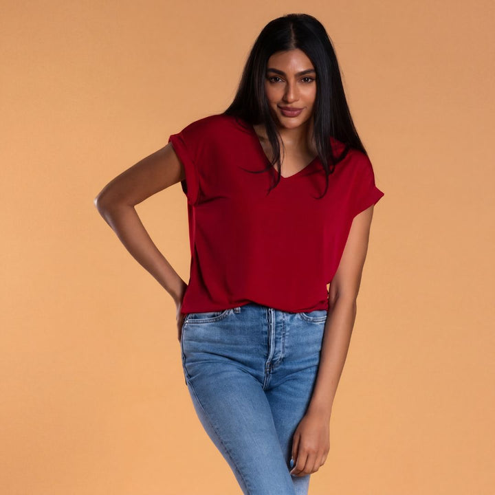 Brigitte Brianna Blouse Tee - SexyModest Boutique