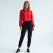 NYC Slit Top & Street Joggers Outfit