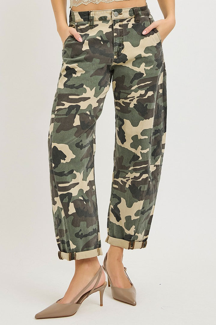 Camo Barrel Pants - SexyModest Boutique