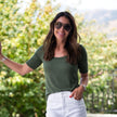 Brigitte Brianna Elbow Tee