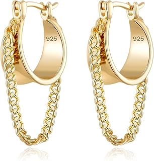 BB Raya Hoop With Chain Earrings