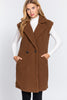 Raven Fur Long Vest