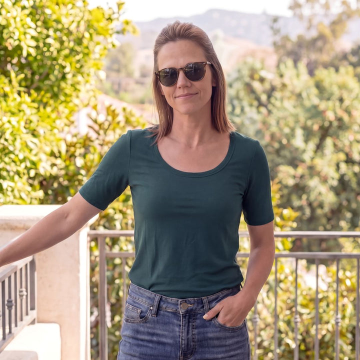 Brigitte Brianna Elbow Tee - SexyModest Boutique
