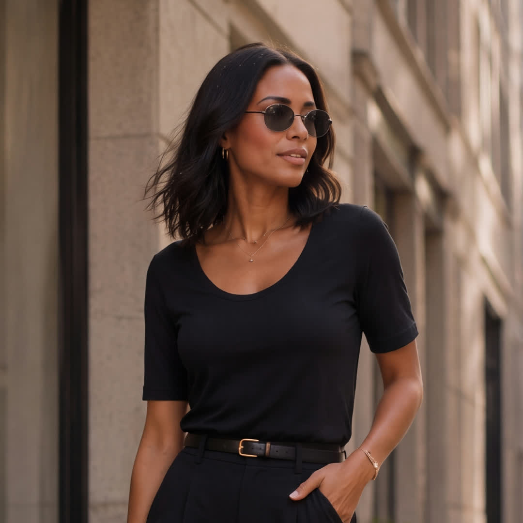 Brigitte Brianna Elbow Tee
