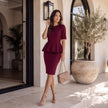 Brigitte Brianna Peplum Dress