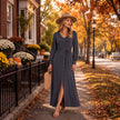 Brigitte Brianna V-Neck Maxi Dress