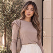 Brigitte Brianna Shoulder Ruffle Top