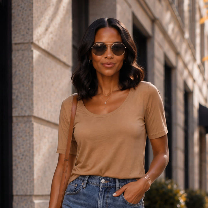 Brigitte Brianna Elbow Tee