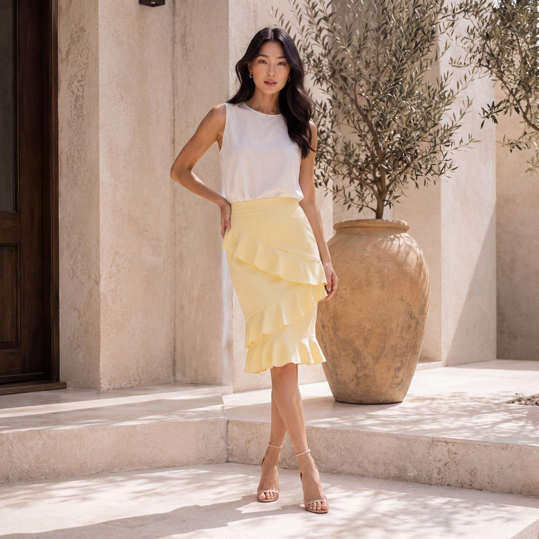 Brigitte Brianna Ruffle Skirt