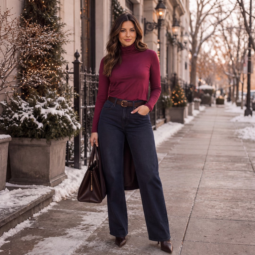 Brigitte Brianna Aspen Turtleneck — img_04 belt fix