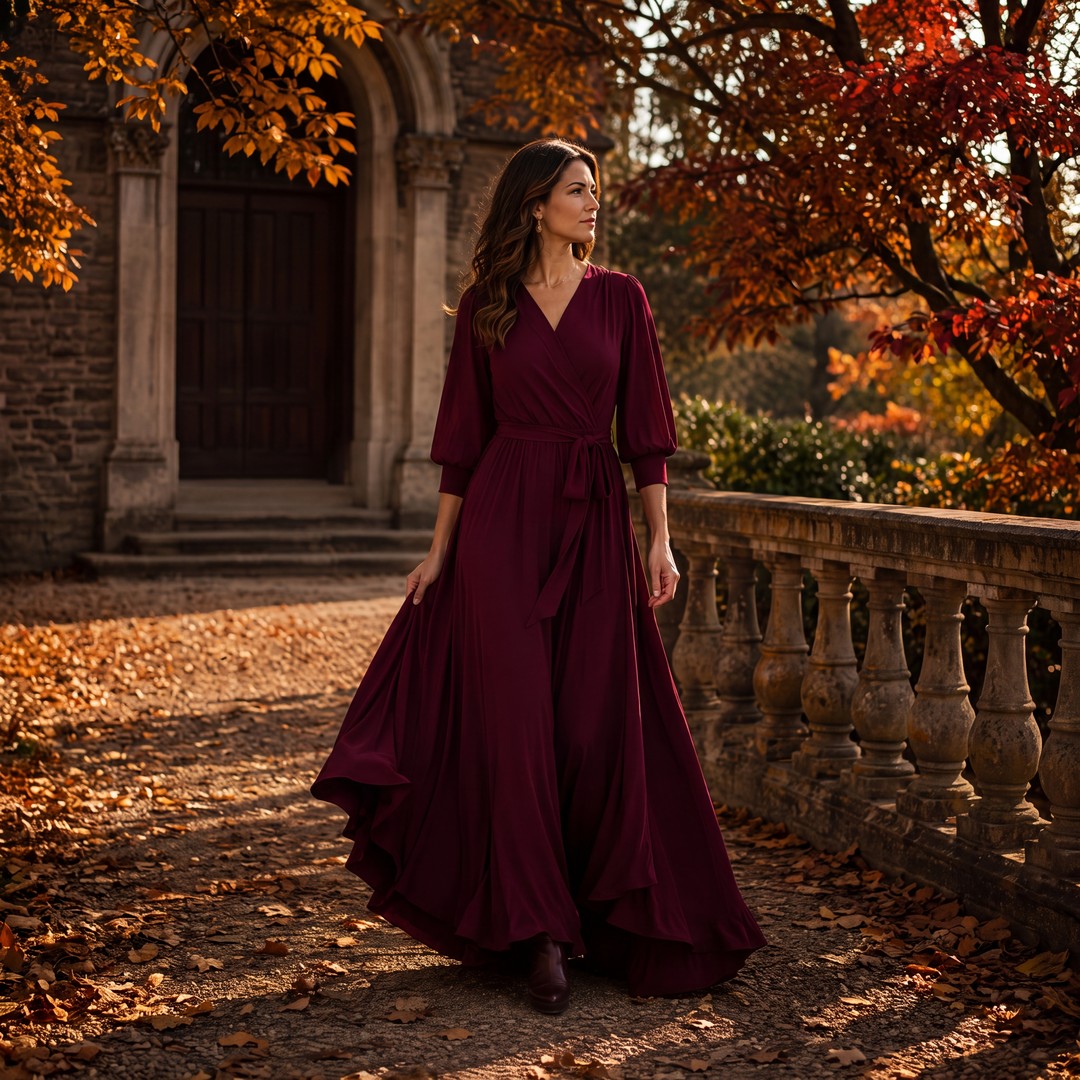 Brigitte Brianna Wrap Maxi Dress