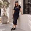 Brigitte Brianna Motion Tee & Runaround Skirt Set