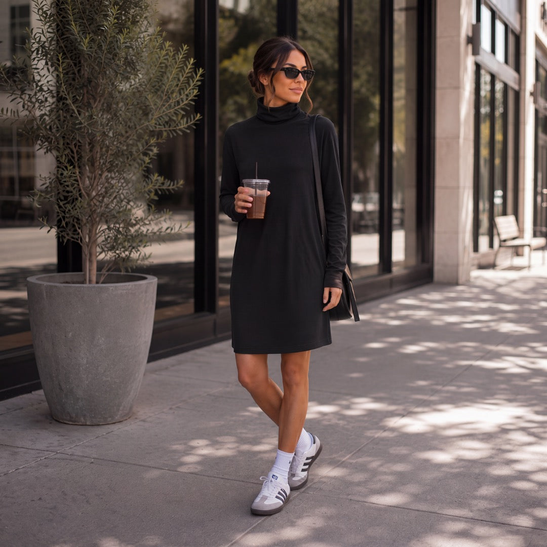 Brigitte Brianna Turtleneck Dress