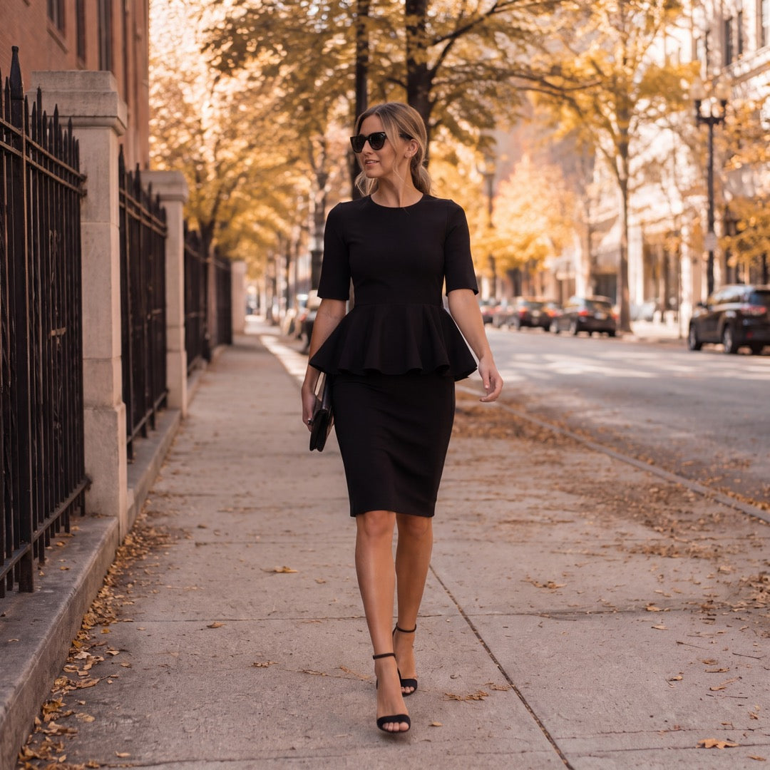 Brigitte Brianna Peplum Dress