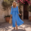 Brigitte Brianna V-Neck Maxi Dress