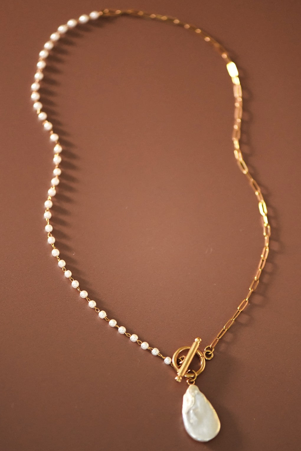 Pearl Bead Chain Necklace