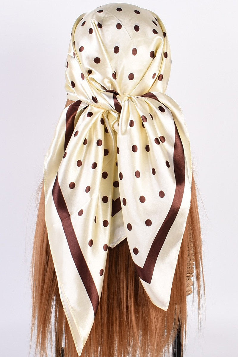 Polka Dot Square Scarf - SexyModest Boutique