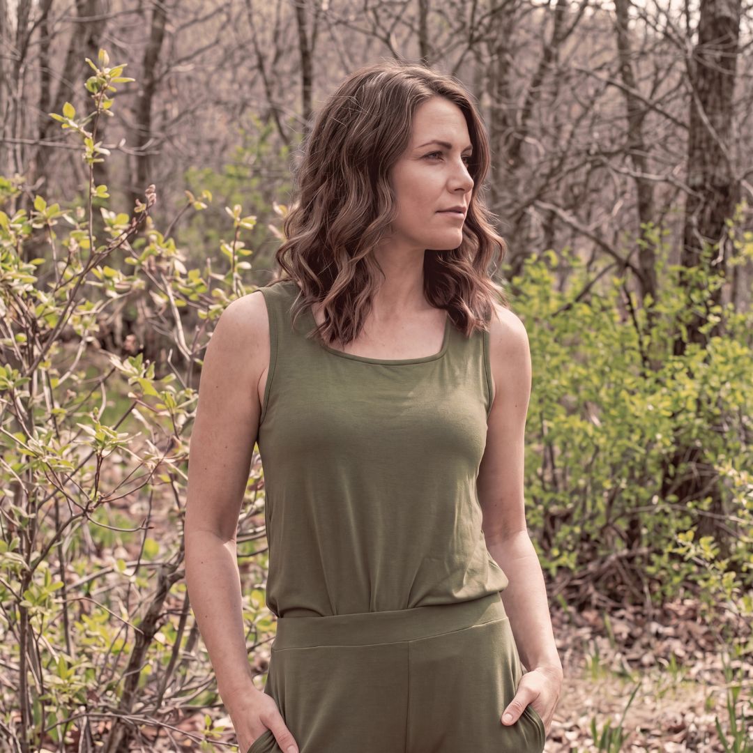 Brigitte Brianna Square Top Tank - SexyModest Boutique