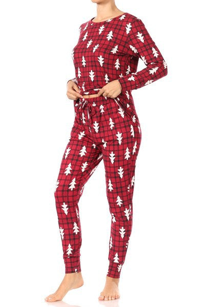 Holiday Tree Plaid Pajamas