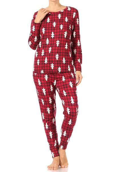Holiday Tree Plaid Pajamas