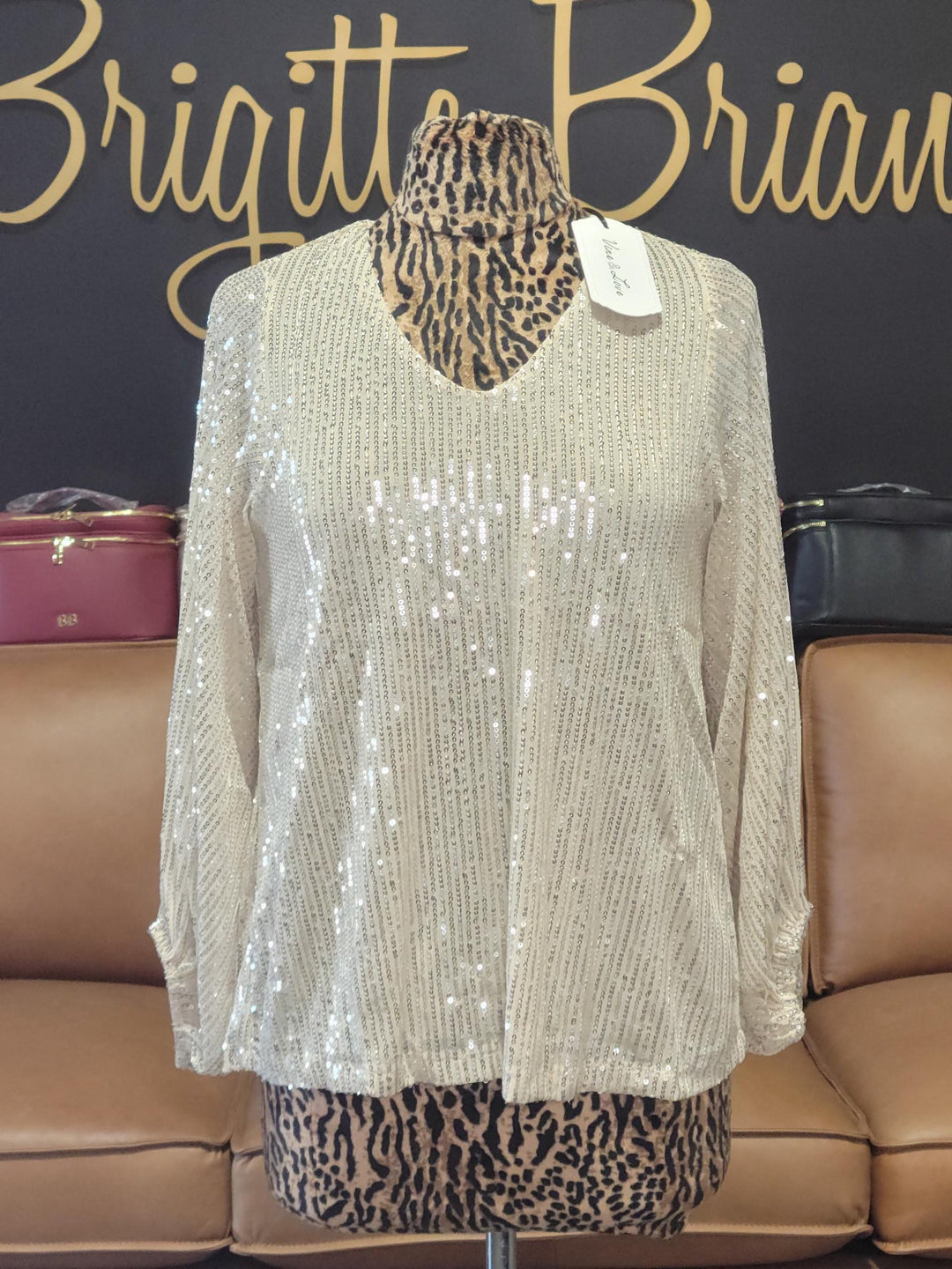 Gloria Sequin Blouse