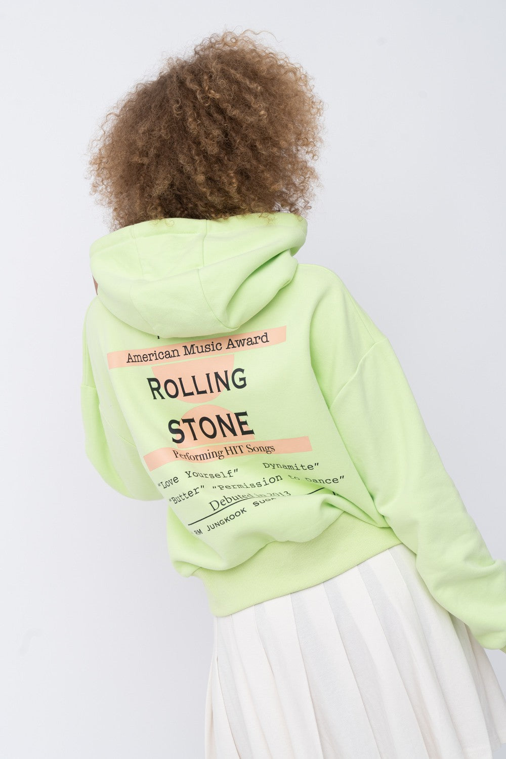 Stones Cropped Hoodie