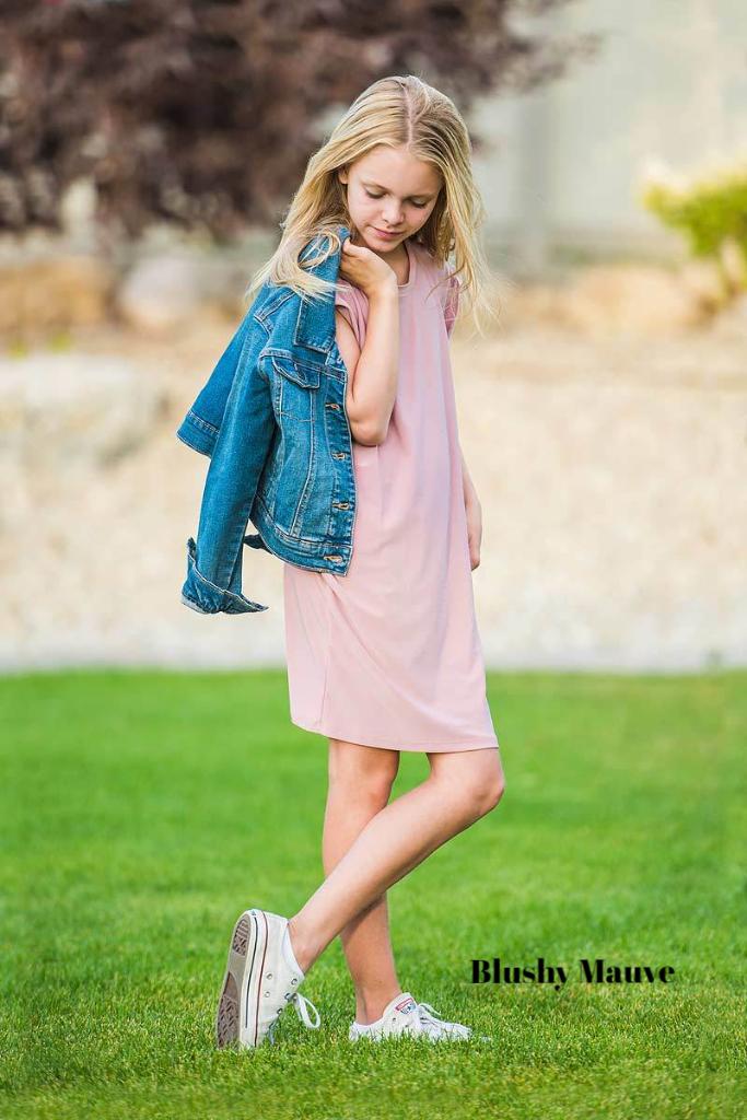 Brigitte Brianna Kids Pocket Tee Dress by SexyModest Boutique
