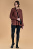 Brigitte Brianna Modest Clothing Cloud Tunic Red Brown