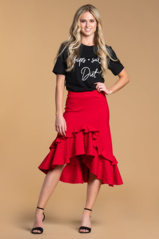 Brigitte Brianna Modest Clothing Frill Skirt 