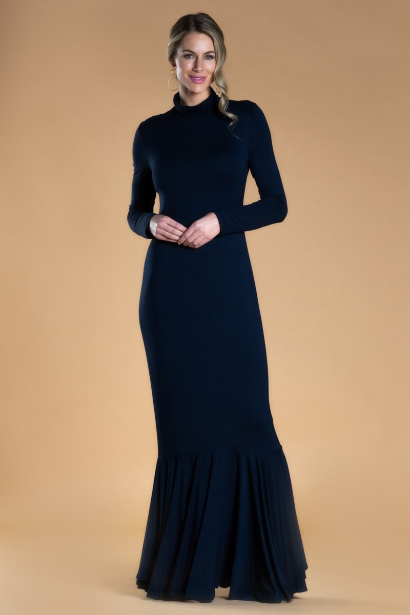 Formal Jersey Manhattan Dress | Navy / Small | Modest Dresses | Modest Dresses at SexyModest Formal Jersey Manhattan Dress | Navy / Small | Modest Dresses | Modest Dresses at SexyModest