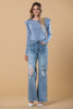 Brigitte Brianna Ice Ruffle Top