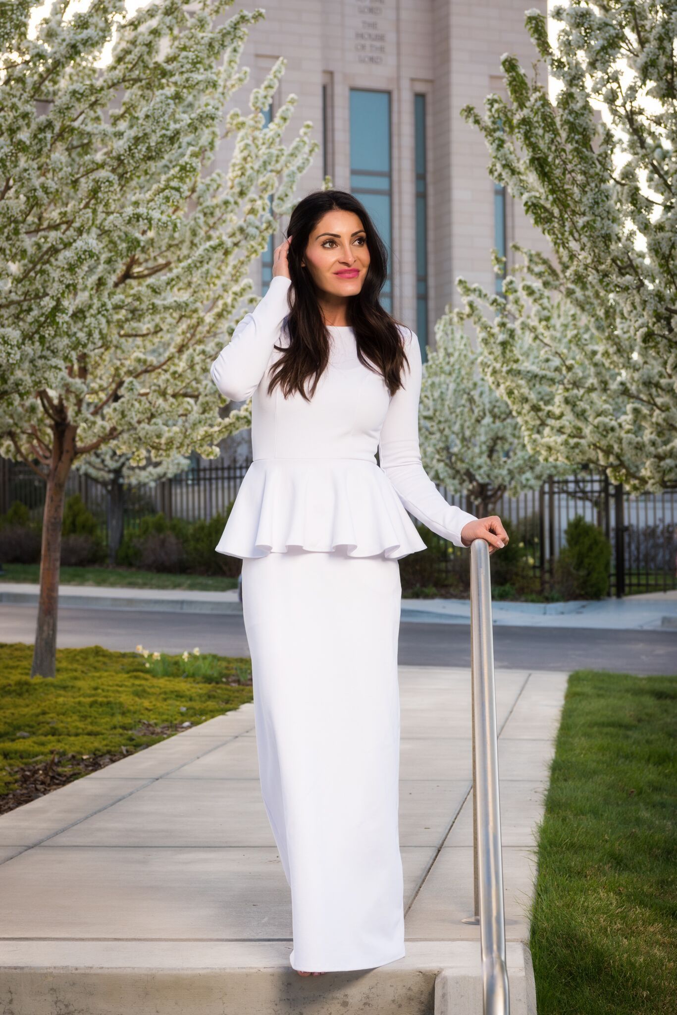 White Modest Dresses: The Amanda by Brigitte Brianna