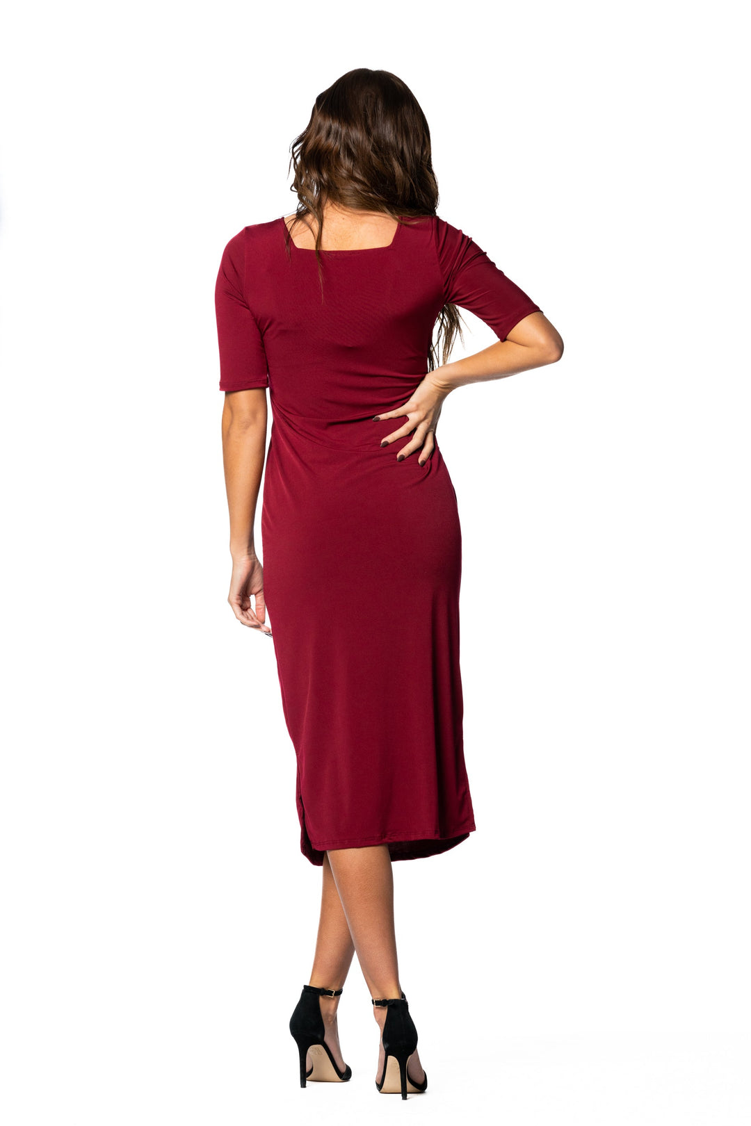 Brigitte Brianna Square Neck Dress