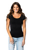 Round Neck Stretch Basic Tee