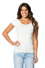 Round Neck Stretch Basic Tee