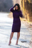 Brigitte Brianna Turtle Neck Jersey Dress - SexyModest Boutique