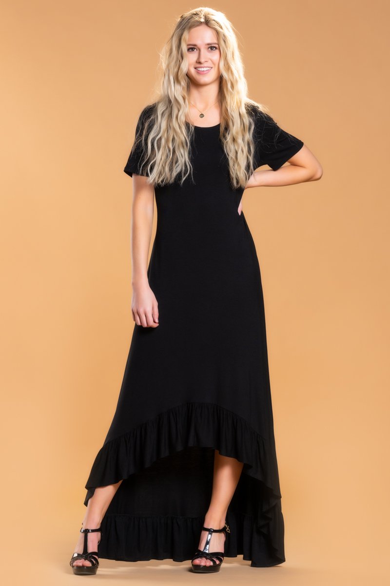 Brigitte Brianna High-Low Jersey Dress by SexyModest Boutique