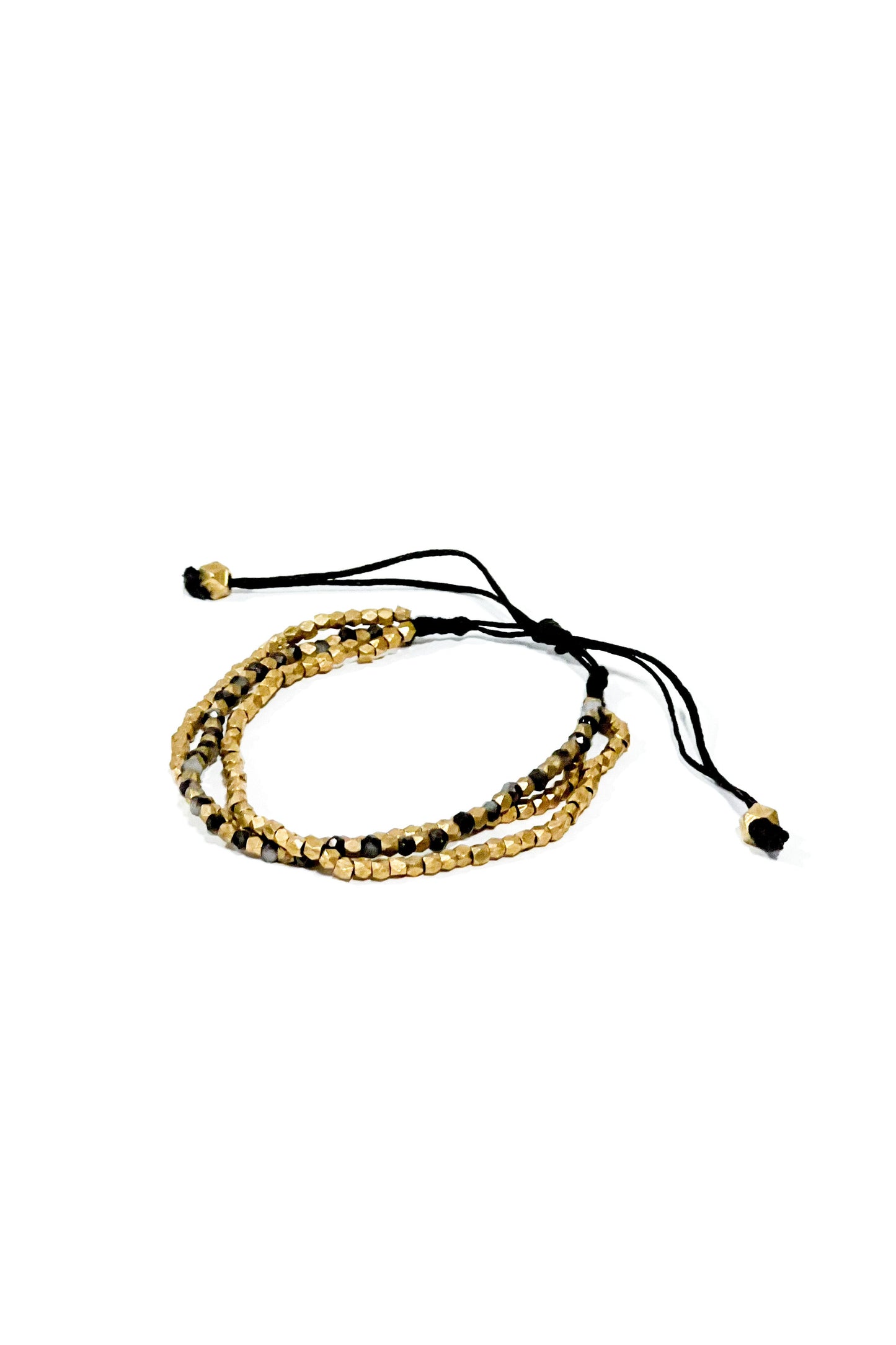 Brass Beaded Bracelet
