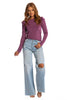 Brigitte Brianna Ice Ruffle Top