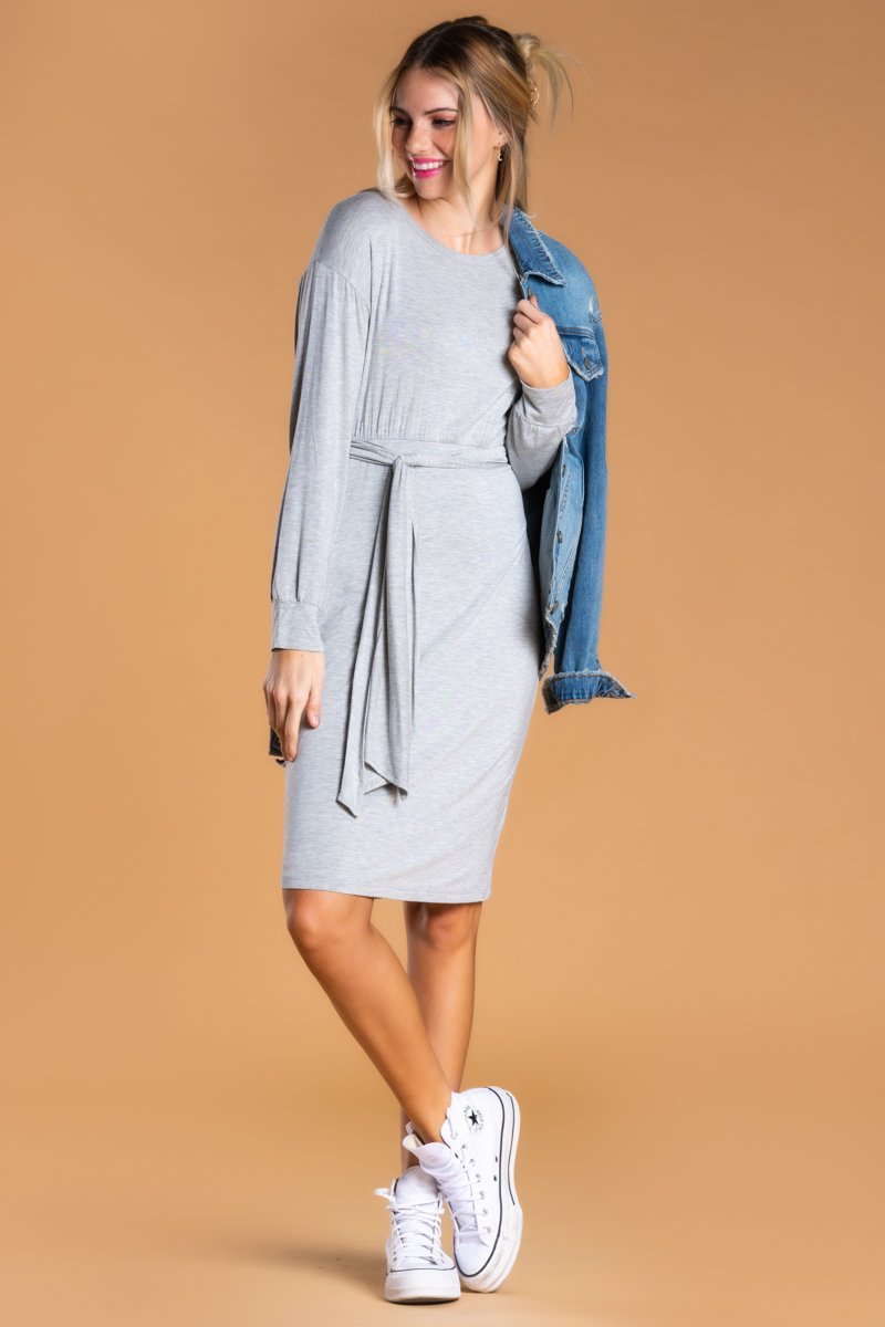 Brigitte Brianna Long Sleeve Jersey Dress by SexyModest Boutique