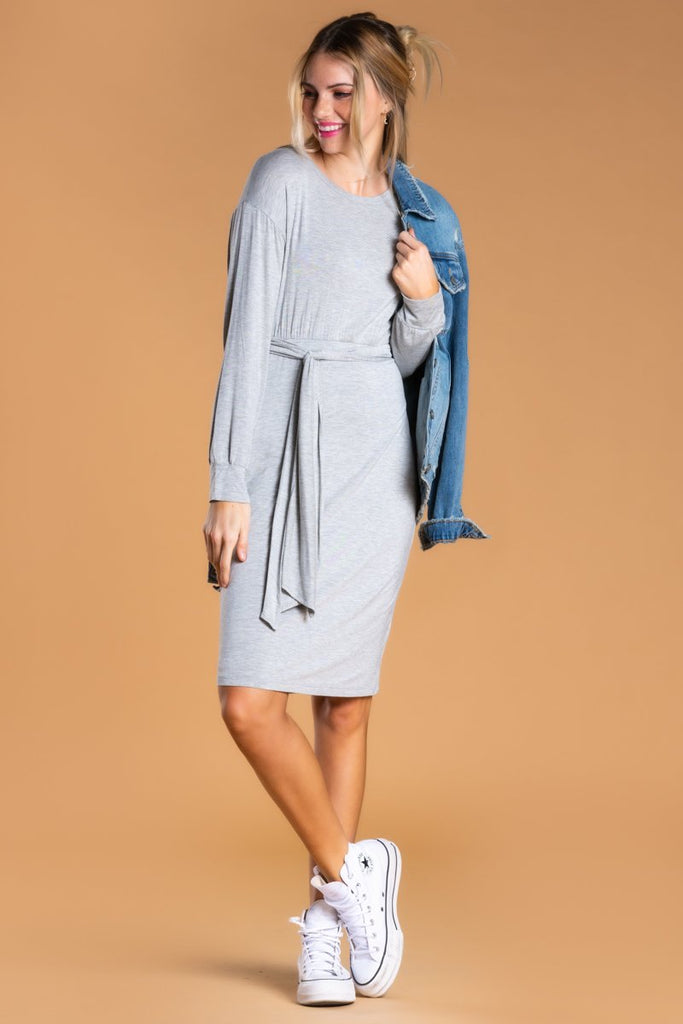 Long Sleeve Jersey Modest Dress By Brigitte Brianna - SexyModest Boutique Copper / M at SexyModest Long Sleeve Jersey Modest Dress By Brigitte Brianna - SexyModest Boutique Copper / M at SexyModest