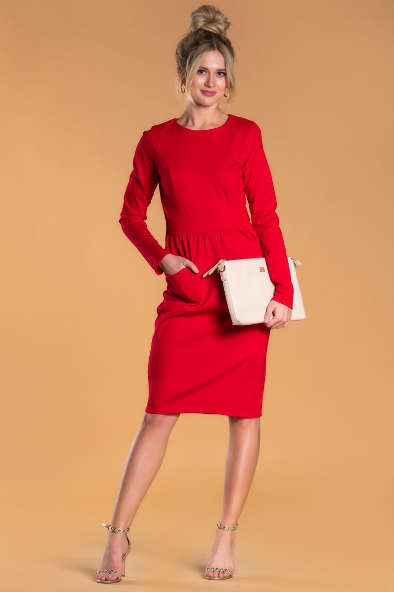 Brigitte Brianna Pocket Front Dress by SexyModest Boutique