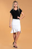 Brigitte Brianna Ruffle Hem Skirt by SexyModest Boutique